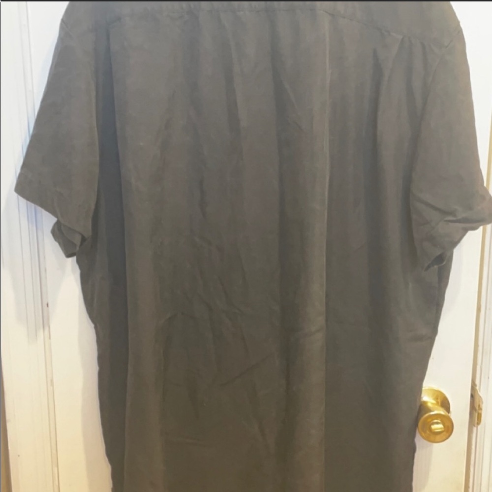 Steve & Barry’s black short sleeve button down shirt size XXL - Picture 3 of 3